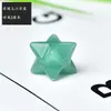 Cristal Natural Piedra en Bruto Adorno Merkaba Estrella de Seis Puntas Tridimensional Flor de la Vida Colgante Decoración de Estrella Octagonal