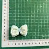 Tecido Bordado de Renda Doce de Início de Primavera Laço Estilo Fresco Preenchido com Algodão Acessório de Cabelo 3D Broche Acessórios para Roupa Sapato e Chapéu