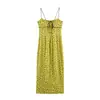 Comercio Exterior 2026 Verano Nuevo Estilo Europeo y Americano Moda Femenina Sexy Chica Caliente Vestido Midi de Lunares 7198297