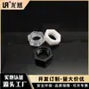 Longran fábrica direta transparente plástico hex porca M4/M5 hex porca métrica dente plástico porca