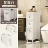 14 Armário de Armazenamento Estreito Profundo para Quarto Tipo Gaveta para Corredor de Cozinha Banheiro Toalete Armário de Armazenamento Ultra-Estreito Prateleira de Armazenamento