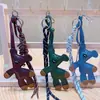 Llavero Colgante para Bolso Cadena para Teléfono Móvil Cachorro de Cabeza Chueca de Cuero PU Personalizado de Nicho Adornos de Alta Gama para Mujer