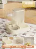 Dispensador Automático de Comida y Agua para Gatos, Dos en Uno, Gran Capacidad, Circulación Automática, Comedero y Bebedero para Gatos y Perros, Alimentador Programable