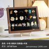 Marco Exhibidor de Insignias Colección de Broches de Metal Fieltro Tablero Conmemorativo Estante de Colección Caja de Almacenamiento de Medallas de Pared de Madera