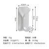 Gancho de ropa de baño de aluminio con espacio transfronterizo directo de fábrica, gancho de puerta de un solo gancho, gancho de metal sin costuras, gancho de baño de cocina