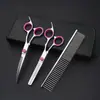 Conjunto de Tesouras para Pet Grooming, Tesouras Destacáveis, Tesouras para Tosar Teddy, Tesouras Curvas, Ferramentas para Pelos de Cachorro, Suprimentos Completos para Pets