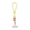 Cordão de pescoço multifuncional com sensação de pele líquida, cordão de celular diagonal, arruela, pingente de celular curto para pulso, portátil