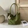Bolso de hombro casual de moda otoño 2026, bolso tote, nuevo diseño de lunares, lindo bolso de lona para niñas
