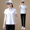 Traje deportivo de secado rápido para hombre, verano casual, seda de hielo, para pareja, ropa deportiva, manga corta, pantalones largos, traje para correr, verano para mujer