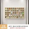 Estante de rejilla de pared para exhibir antigüedades, juego de té de madera maciza y estante de exhibición de té, estante de rejilla de pared para tazas y teteras, gabinete de múltiples tesoros