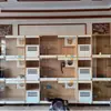 Gabinete Jaula para Gatos Gabinete de Cría de Gatos Habitación de Alojamiento para Gatos Villa para Gatos Madera Maciza Tienda de Mascotas Gabinete de Exhibición para Jaulas de Gatos Casa para Gatos de Tres Niveles