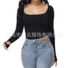 Comercio Exterior talla extra Otoño e Invierno Ropa Moldeadora Siaman Ropa Interior Moldeadora Seamless de Manga Larga Calentamiento Ligero Moldeadora de Vientre Siaman para Mujer