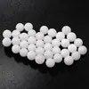 Jade Branco Natural Não Poroso Contas Redondas Contas Soltas Contas Meio Furo para Fazer Brincos Contas Soltas de Jade Hetian Imitação de Xinjiang