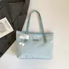 Bolso de Hombro Casual con Estampado Lindo, de Alta Gama y a la Moda, de Gran Capacidad para el Viaje Diario, Bolso Tote Simple para el Hombro para Mujeres