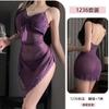 Lencería Sexy Encaje Tentación Camisón Malla Transparente Con Cordones Ajustado Al Cuerpo Ceñido A Las Caderas Ropa De Dormir Que No Se Quita 1236