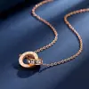 Acero de Titanio CompletoEl Más Vendido Transfronterizo de Amazon, Moda Europea y Americana de Gama Alta, Estilo de Lujo Ligero, Collar con Números Romanos