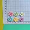 Macaron Colorido Flor de Quatro Pétalas Acessórios de Resina DIY Acessórios de Cabelo Capa de Celular Charms para Sapatos Pequenos Pingentes Materiais Artesanais