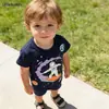 Ropa Nueva para Niños, Camiseta de Verano de Manga Corta para Niños, Camiseta de Manga Media con Estampado Luminoso para Bebé Niño, Top para Niños