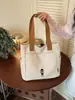 Bolso Casual de Lona Nuevo con Gran Capacidad para Niñas, Bolso Tote para el Trabajo, Bolso de Hombro Simple Casual y Artístico para Estudiantes