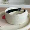 Faixa de Cabeça de Tricô Estilo Coreano com Aba Larga para Mulheres 2025 Nova Faixa de Cabeça Alta para Uso Diário, Acessórios de Cabelo Grampos Estilo Estrangeiro