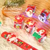 Decoraciones Navideñas Pequeños Regalos para Niños Aros de Presión de Peluche Accesorios Pequeños Guardería Navidad Pulseras Creativas
