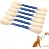 Brinquedo de gato cotonete gigante, vara pega-pega para gatos, brinquedo de feltro de algodão para gatos de estimação, durável e mastigável, cotonete extra grande para autoentretenimento e alívio do tédio