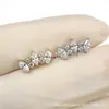 Unha de Orelha de Titânio F136 Pacote Olho de Cavalo com Zircônia 5A Unha de Osso da Orelha Unha do Lábio Unha de Orelha Liga de Titânio G23 Joia para Piercing