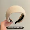 Diadema de Punto Retro de Ala Ancha para Mujer, Simple Elegante, Pasador de Lana de Color Sólido, Diadema Dentada Antideslizante