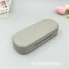 Fabricante de Estuche para Gafas con Veta de Madera en Stock Caja de Almacenamiento para Gafas con Marco de Hierro Simple Anticompresión Portátil Estuche de Gama Alta para Gafas
