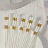 Pauzinhos de Cerâmica Jingdezhen para Uso Doméstico, Branco, Resistente a Mofo, Antiderrapante, Luxo Leve, Resistente a Altas Temperaturas, Novo Modelo 2025 Pauzinhos de Porcelana Utensílios de Mesa