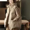 Chaleco de Plumón para Mujer Corto 2025 Otoño e Invierno Nuevo Chaleco Holgado Tallas Grandes Versátil Chaleco Moda Abrigo Tendencia