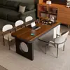 Mesa de Té de Madera Maciza de Lujo Ligero Set Integrado de Mesa y Sillas para Preparar Té Moderno Chino para Oficina en Casa Balcón Sala de Estar Mesa de Té Bueno