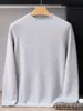Suéter de punto para hombre 100% cachemira de doble hebra de 7 puntos con cuello semi-alto, bordes enrollados, engrosado, corte holgado, camiseta base informal de punto con manga raglán