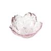 Flor de cerejeira prato sabor vidro prato rosa pétala tempero prato pequeno prato mini bowl prato de imersão atacado