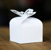 Exportar caixa de doces de casamento oco quadrado nude caixa de doces brilhante borboleta dourada de volta caixa de presente em estoque atacado