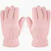 Amazon Em Estoque 9 Cores 3 Tamanhos Transfronteiriço Direto da Fábrica Luvas de Ciclismo de Inverno Five-Finger Masculinas e Femininas de Fleece