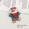 Acessórios de Resina DIY Desenho Animado Joias Outono e Inverno Animal Cola Creme Grampo de Cabelo Capa de Celular Fivela de Sapato Chaveiro Pingente com