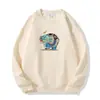 2025 Primavera y Otoño Nuevo Diseño Americano de Nicho Estampado de Elefante de Dibujos Animados Versátil Ropa Exterior Casual Sudadera de Manga Larga