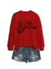 Mãe de Vôlei Amazon Ebay Estação Independente Moda Versátil Esportes Feminino Outono Inverno Moletom Camisa Básica