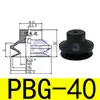 Ventosa Neumática PBG-10A/1/20/30/40/PBG50/75/110/150 Componentes Neumáticos Ventosas