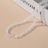 Cristal Branco Natural Contas Soltas Material para Joias DIY Acessórios com Contas Pulseira Semi-Acabada Contas Redondas Soltas Venda por Atacado ao Vivo