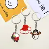 Navidad Transfronteriza Dibujos Animados Lindo PVC Suave Llavero Colgante Bolso Colgante Joyería Colgante Accesorios Mayoreo