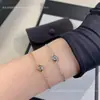 Versão Alta do Bracelete Clássico de Bolhas de Disco Voador para Mulheres V Ouro Diamante Único Ouro Rosa Pulseira Seiko Moda Simples Atacado