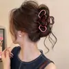 Nuevo clip de tiburón 2026 para otoño e invierno, pinza para el cabello de gran tamaño de alta gama para mujeres con cabello abundante, con diseño de lazo