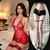 Camisón de encaje puramente sensual con copas para mujer, ropa de dormir sexy de alta gama con diseño calado, prenda de estar cómoda de una sola pieza