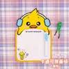 Pizarra de Dibujo Borrable de Dibujos Animados para Niños Preescolar Educación Temprana Pizarra de Escritura y Garabateo de Doble Cara Pizarra de Mensajes Borrables para Estudiantes