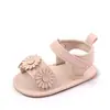 Sandalias Transpirables de Primavera y Verano Zapatos de Bebé con Flores Suela de Goma Zapatos de Bebé Antideslizantes para Interiores Zapatos para Niños Pequeños