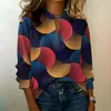 Camisa casual holgada de mujer con estampado floral para Amazon AliExpress europeo y americano