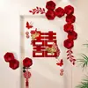 Set de Decoración de Puerta para Habitación de Boda, Pegatinas para Puerta de Boda con Palabras Felices para los Novios, Especial para la Puerta del Dormitorio de Boda