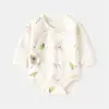 Mameluco para Bebé Primavera y Otoño Mameluco Triángulo para Bebé Algodón Puro Recién Nacido Manga Larga Una Pieza Sin Costuras Clase a Traje para Gatear